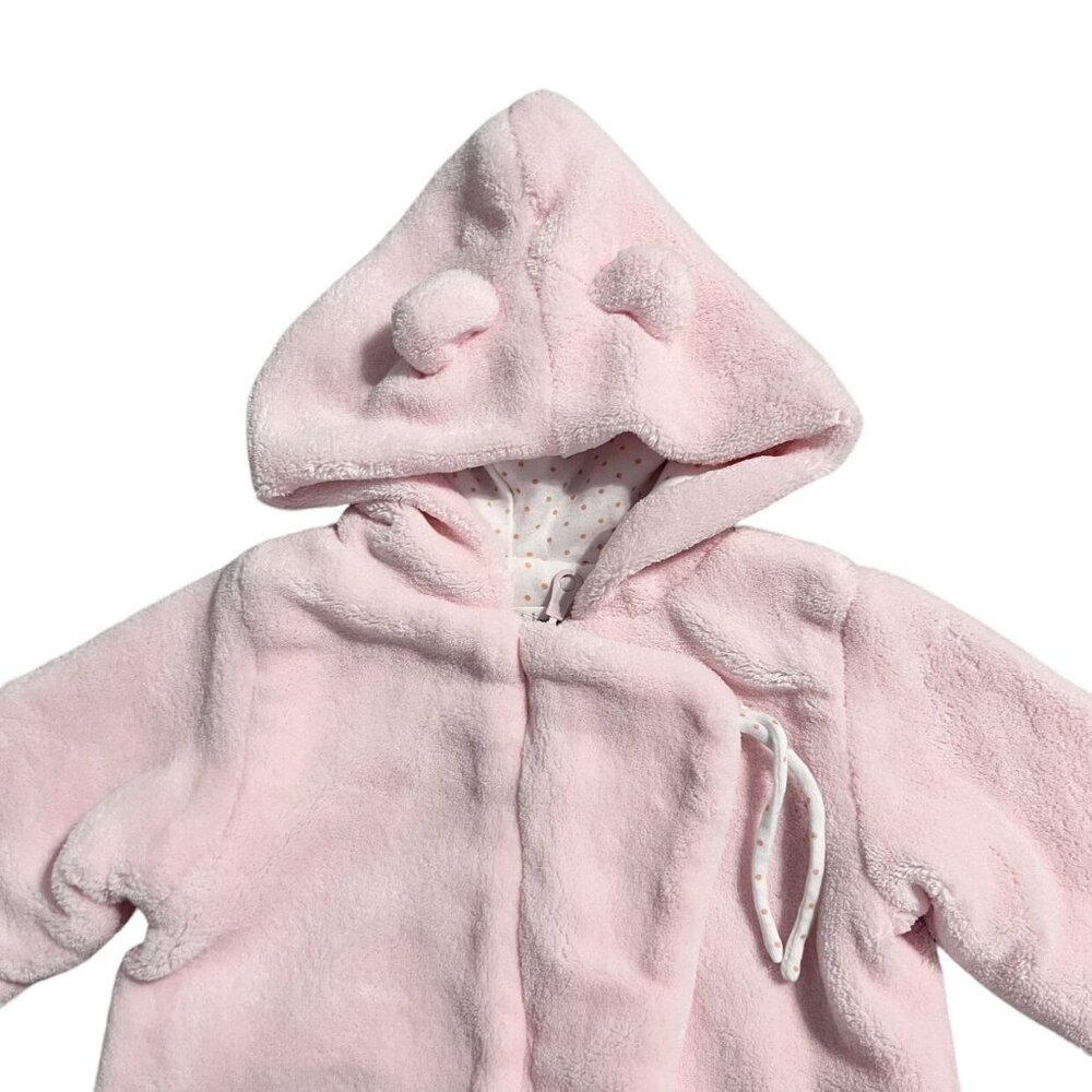 Angel Dear 0-3m Pink Hooded Bunting Coat - Picture 2 of 6